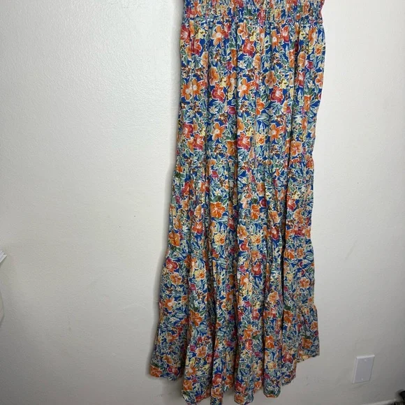 Dress Forum Floral Tie-Front Midi Dress Sz L